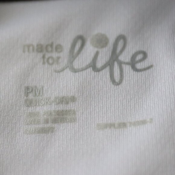 Made for Life Quick-Dri Zip up jacket black and white size Petite medium - Picture 2 of 12
